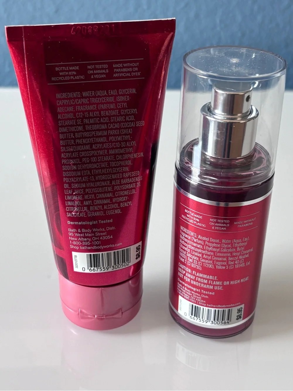 Bath & Body Works Winter Candy Apple Set | Body Cream + Fine Mist